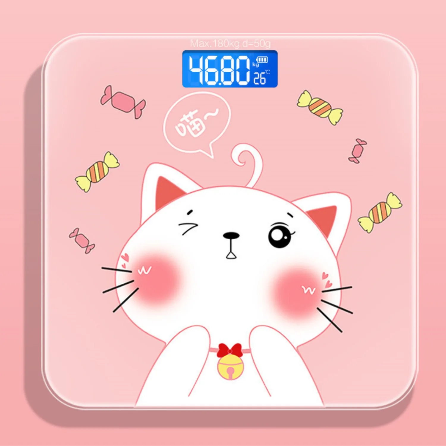 Baby Weighing Household Smart Electronic Scale Glass Weight Scale Adult Body Weighing Meter Cross-border