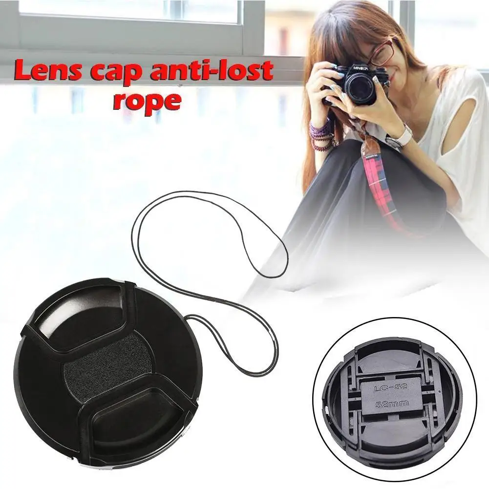 

49 52 55 58 62 67 72 77 82mm Center Pinch Snap-on Cap Cover For Canon Nikon Camera Lens Without Logo