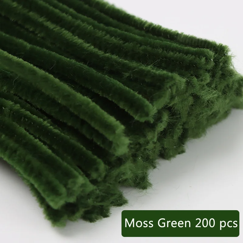 Chenille Draad 200 Stuks - Verschillende Kleuren - 30cm