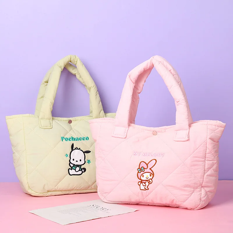 

Kawaii Sanrio Anime Hello Kitty Hold-all Cinnamoroll Cute Cartoon Kuromi High Volume My Melody Fashions Pochacco Gifts for Girls