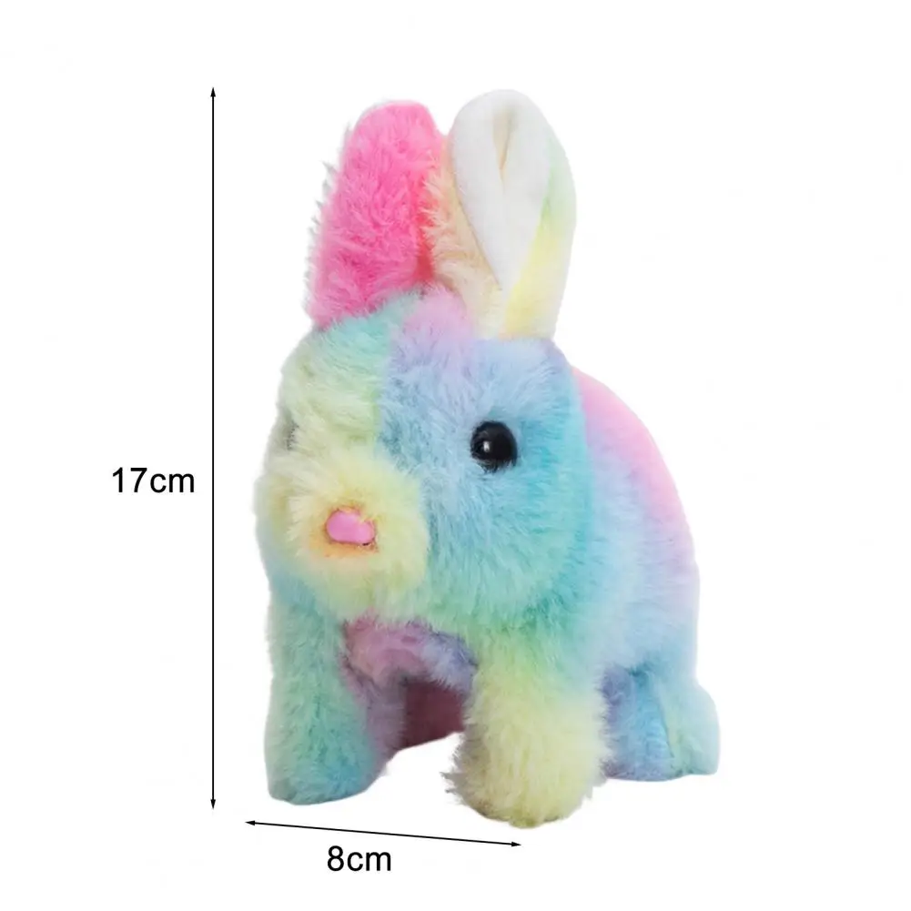 Animated Jumping Bunny Colorful Bunny Plush Toy with Interactive Features for Kids Walking Rabbit Electronic Pet for Children's