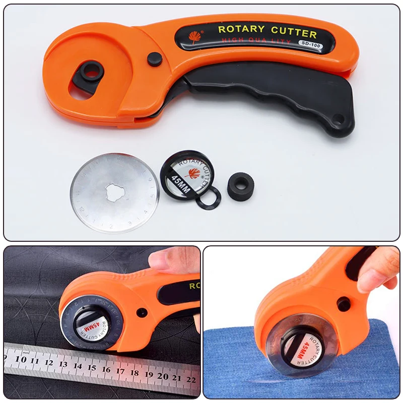 45mm Leather craft Rotary Cutter Leather Cutting Tool Leather