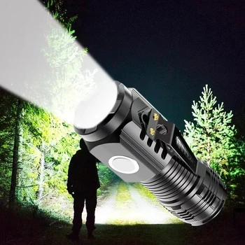 LED Strong Light Flashlight Rechargeable 1