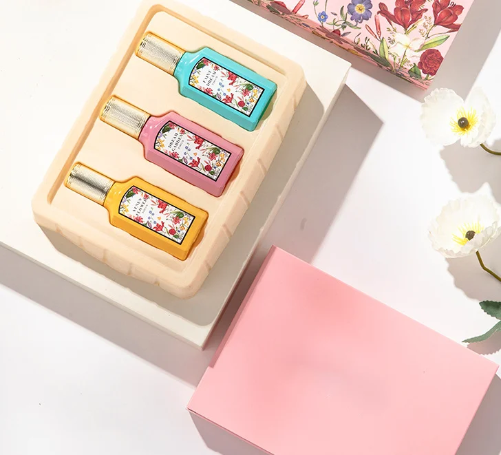 Set di profumi da donna Quezihua di alta qualità Set di tre pezzi di fragranze al gelsomino_voghion.com