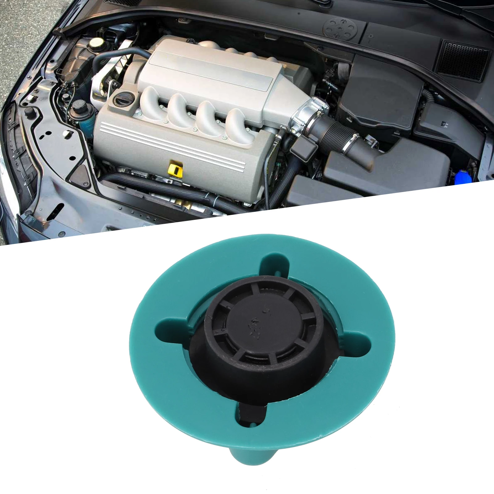 

Высококачественная крышка радиатора для резервуара для воды 1,50 бар 1357390 22psi 434374 аксессуары BRC76 зеленая Замена