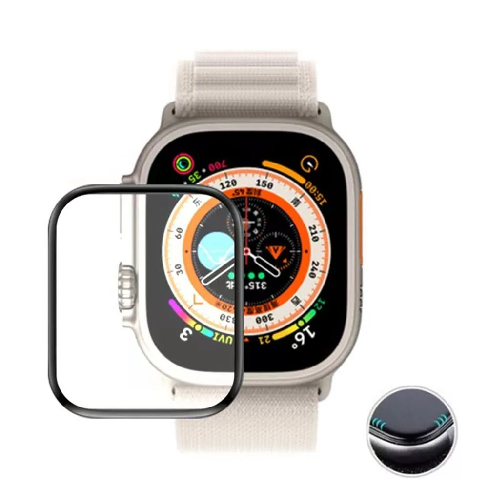 2 Pz/Lotto Pellicola Proteggi Schermo Per Apple Watch 8 7 41Mm 45Mm Pellicole Protettive Smartwatch Per Apple Watch Ultra 49Mm Full Cover