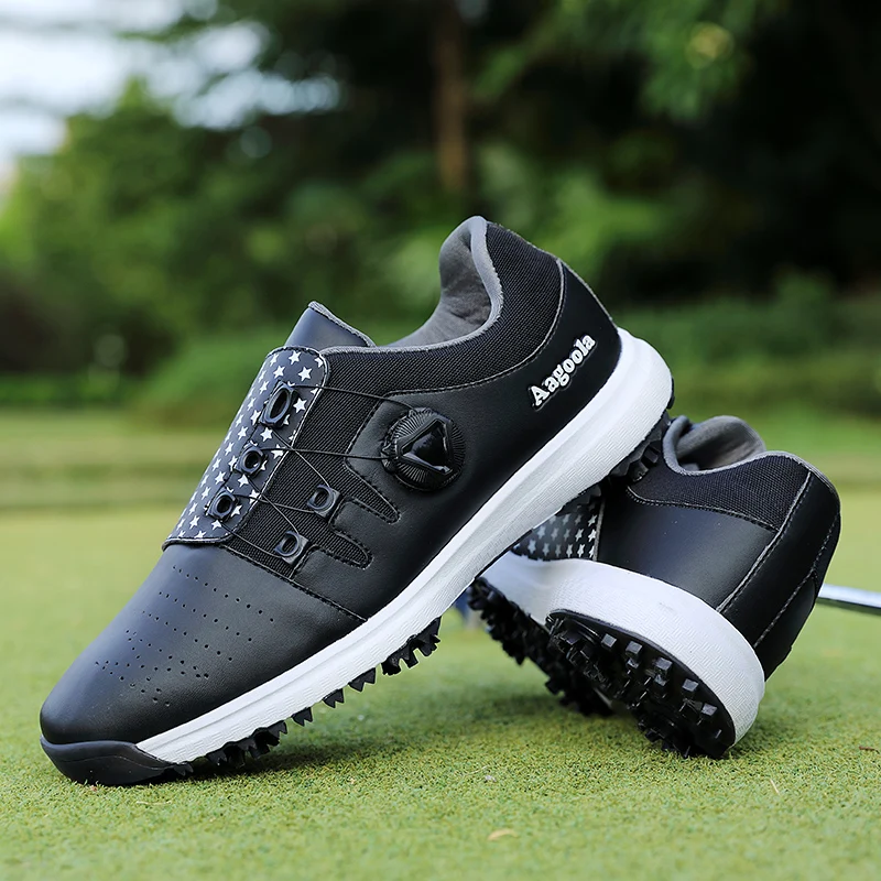 Men Spikeless Golf Shoes Professional Golf Sneakes for Men Light Weight