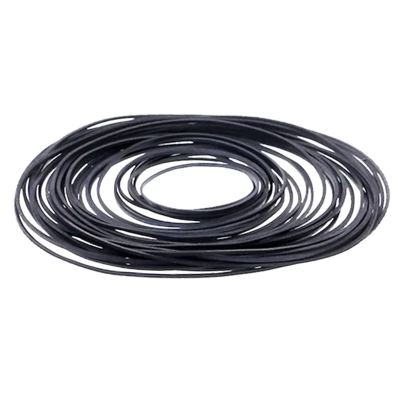 30/50/100/120Pcs Mix Size Rubber Belts 1mm Square Cassette Tape Machine Belt Set 40-135mm Fold for Recorders and Drives