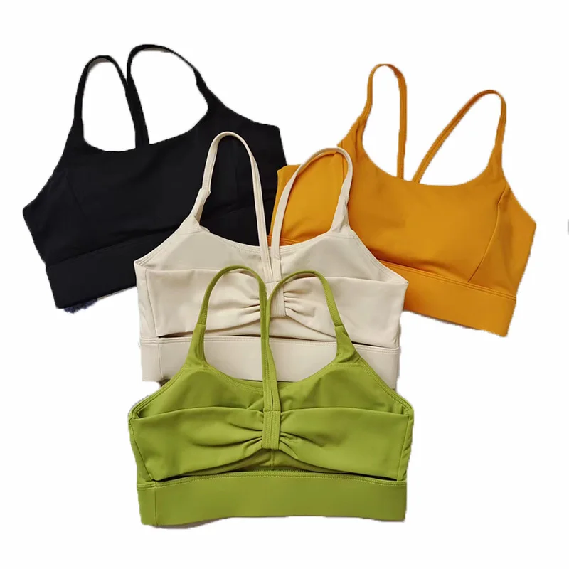 

Новинка, женский сексуальный спортивный бюстгальтер для йоги, дышащий жилет с вырезами на спине, Женский Быстросохнущий укороченный топ с эффектом пуш-ап для фитнеса, тренажерного зала, женское нижнее белье