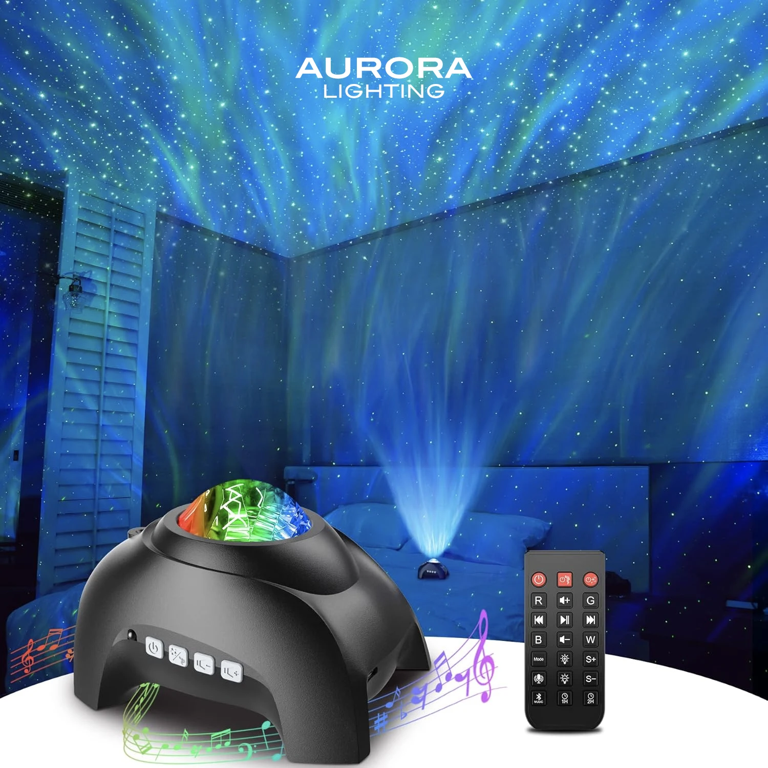 AURORA LIGHTING Star Projector LED Night Light Aurora Galaxy Projector Gifts for Kids Adults Christmas Birthday Party Room Decor