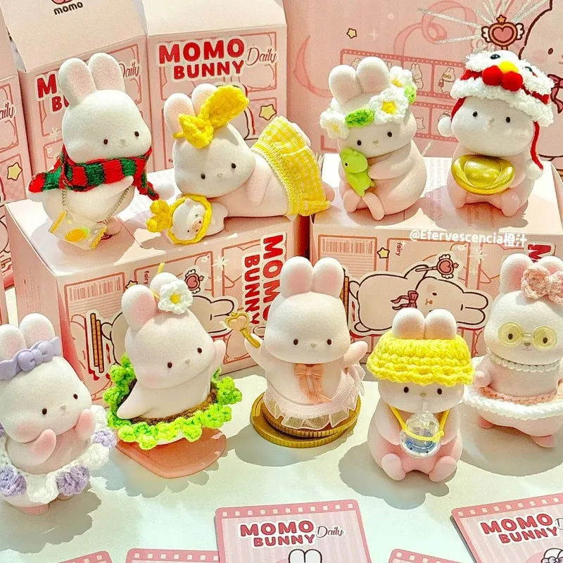Momo Bunny Daily Series Toys Cute Anime Action Figures Doll Models ...