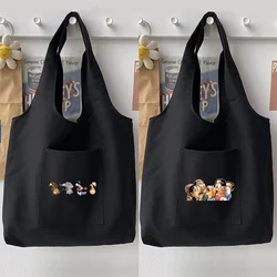 Korean Lady Bag Trend Shopping Bag Shoulder Bag Handbag Casual Cartoon Cute Pattern Printing Tote Bag Commuter Ladies Vest Bag