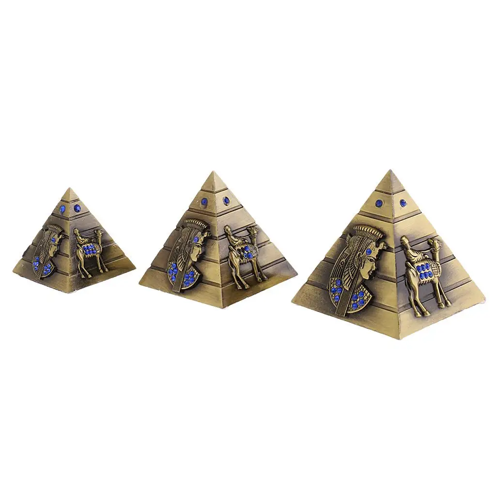3 / Set of Egyptian Pyramids Architectural Souvenir Keepsake 3 / Set of Egyptian Pyramids Architectural Souvenir Keepsake