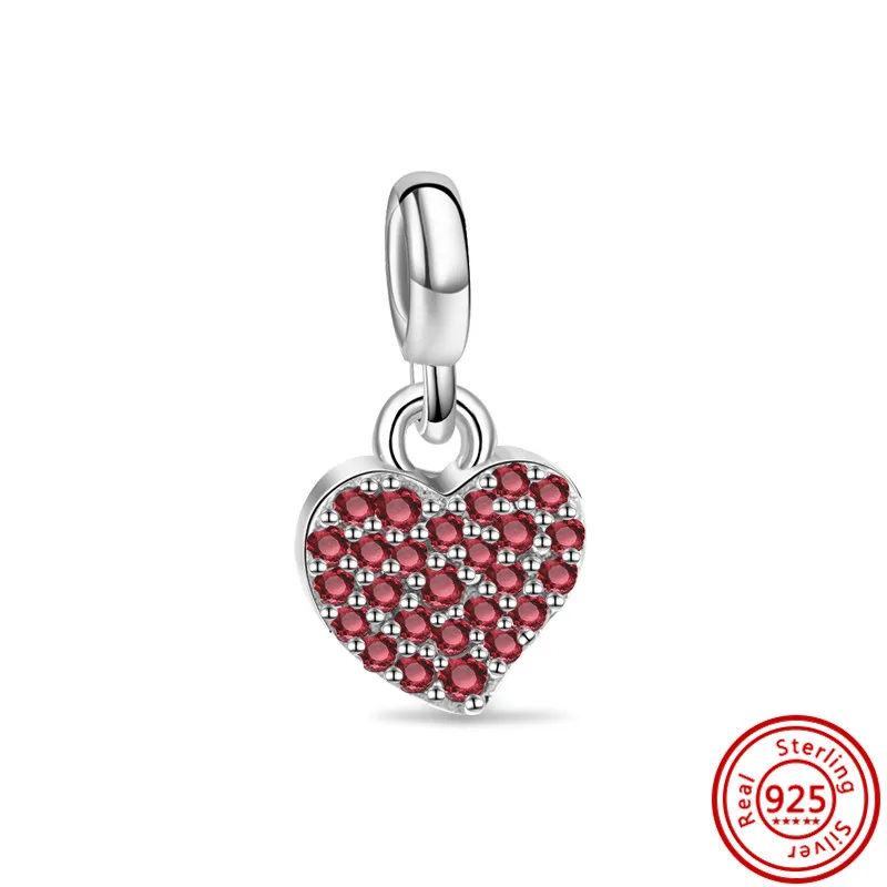 Authentic 925 Sterling Silver ME Series Heart Eyes Cherry Whale Swallow Mini Charm Bead Fit Original Pandora Me Bracelet Jewelry
