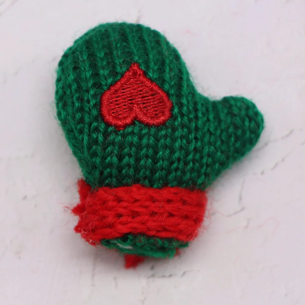 

Mini Gloves Miniature Plush Gloves Souvenirs For Hat Clothing Home Crafts DIY Handmade Pendant Christmas Decorations