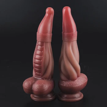 Silicone Dildo Dragon Realistic Animal Penis Woman G Spot Massage Soft Anal Sex Toys Didlo Sexe Gode Suction Cup Masturbators 6