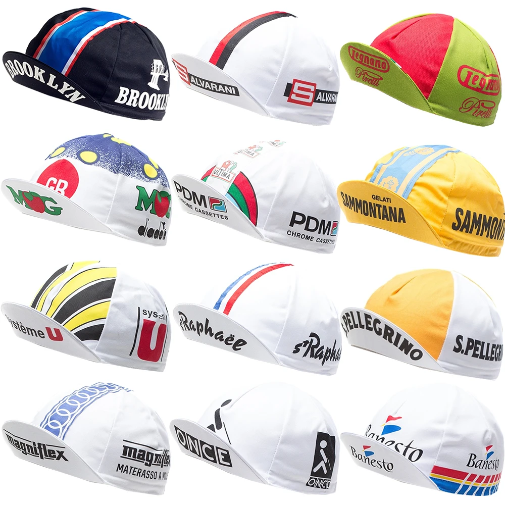 Retro 12 Styles Models Men and Women Summer Cycling Hat Mountain Bike Classic Racing Bicycle Hat