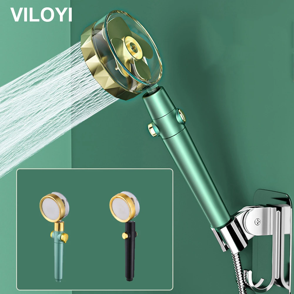 VILOYI Handheld High Pressure Shower Head Turbo Charged Spinning 360