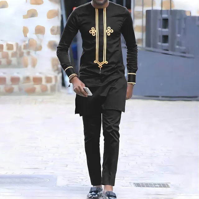 Bolaji Embroidered Dashiki Shirt and Pant