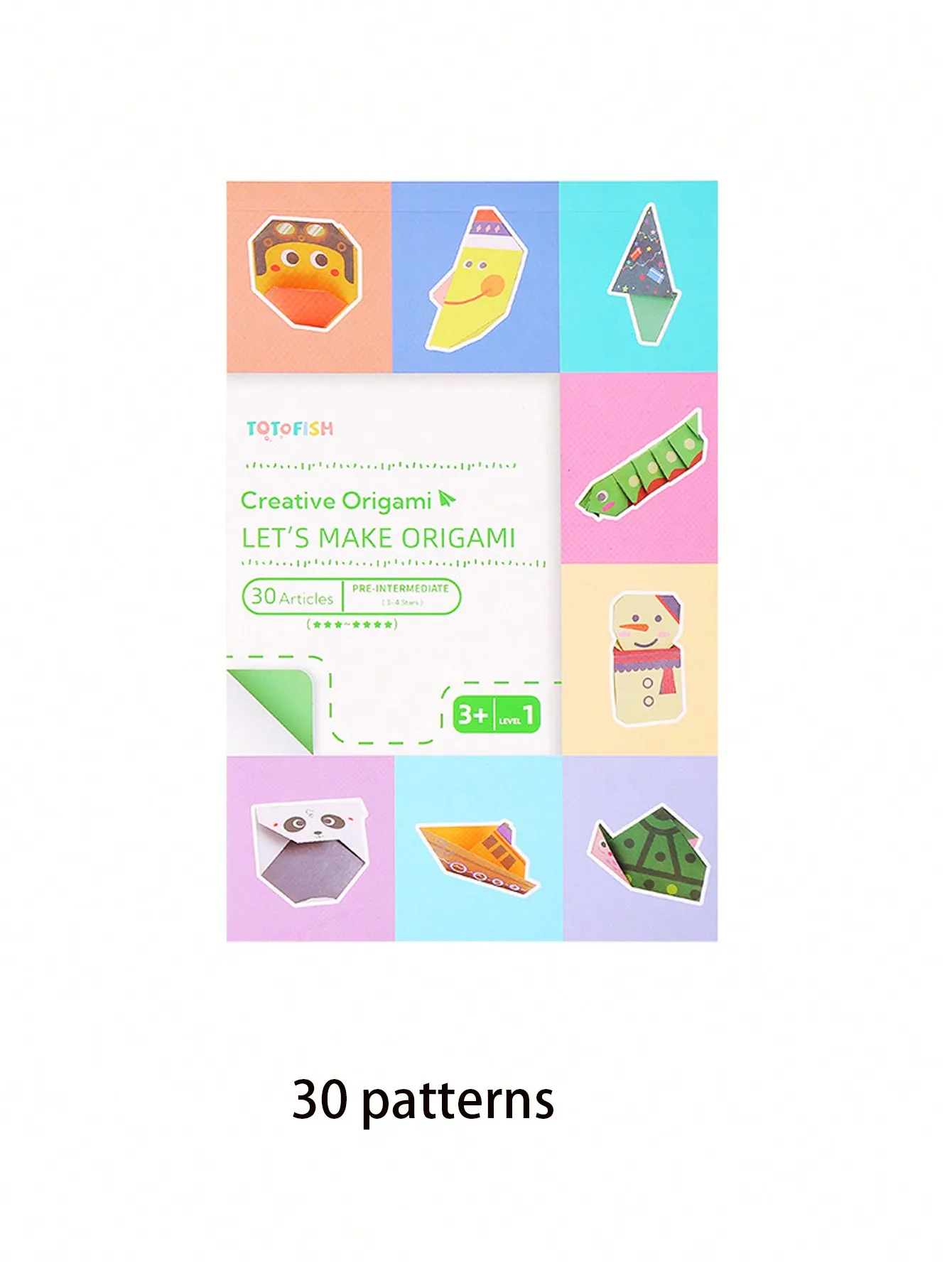 30/96 DIY Kinder Handwerk Kunst Cartoon Tier Origami Papier Montessori Spielzeug Kinder Handwerk Pädagogisches Spielzeug Liefert Anfänger Kinder Bo – Detail 8