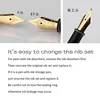 MAJOHN S1/S3/C2/N2/N3 Fountain Pen Original Nib EF/F/ Bent Nib Replacement Nib Stationery Office Supplies Writing Pen Nib 3