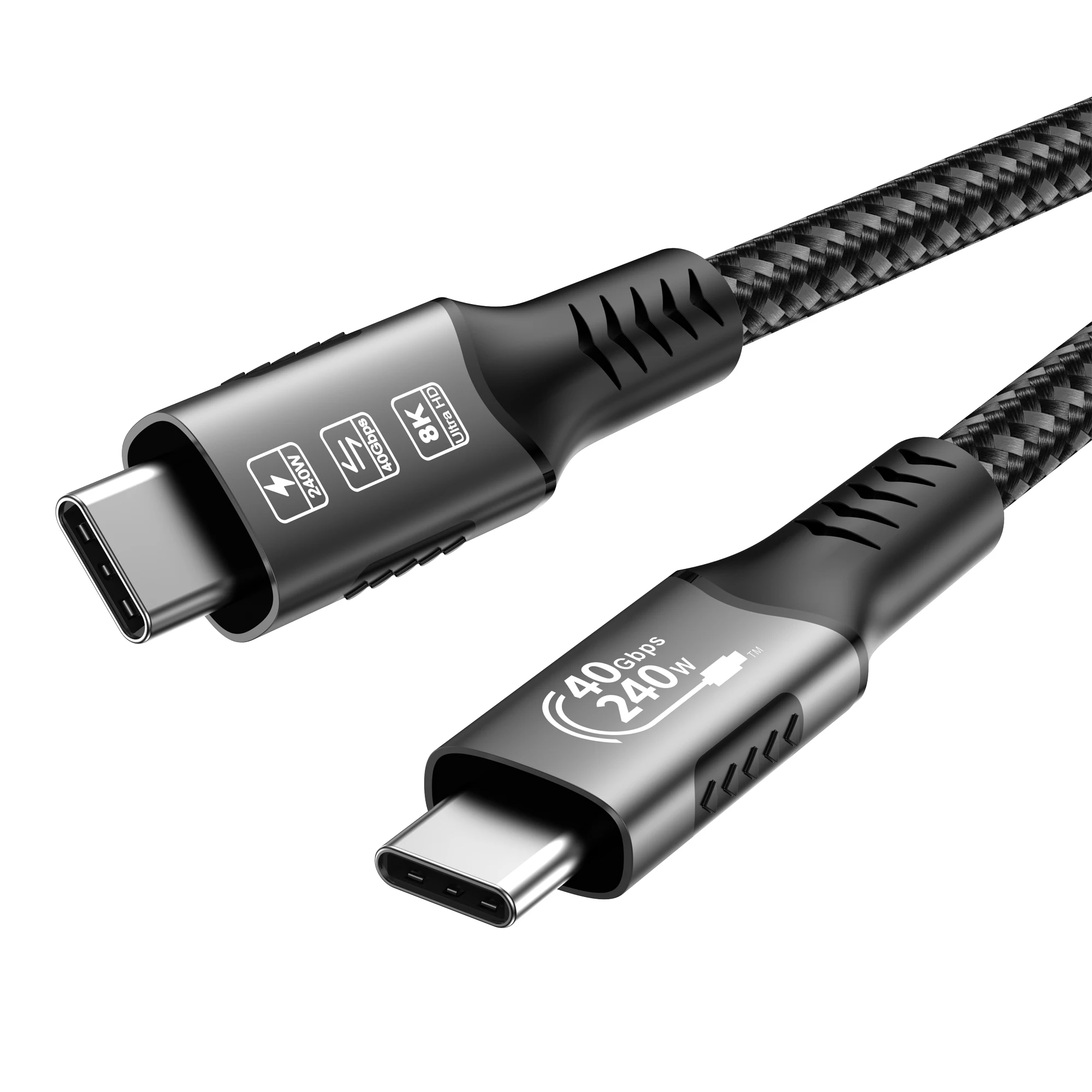 Fasgear Cavo USB 4: Cavo Thunderbolt 4 Da 15 Cm Cavo Thunderbolt 3 Cavo 100w Ricarica 40gbps Trasferimento Dati Compatibile Per Mac Book Pro I Pad Pro 2021 Mac Esterno Ssd Hub Docking Monitor Egpu