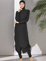 3PCS/Set Sporty Muslim Swimwear Long Burkini Women Modest Swimsuit Bathing Suit