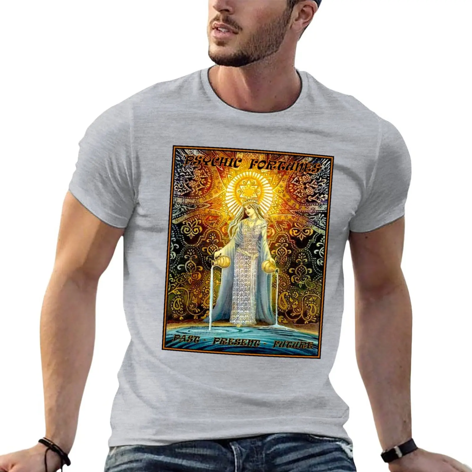 

PSYCHIC FORTUNES : Vintage Fortune-telling Print T-Shirt animal print shirt for boys new edition t shirt mens graphic t-shirts