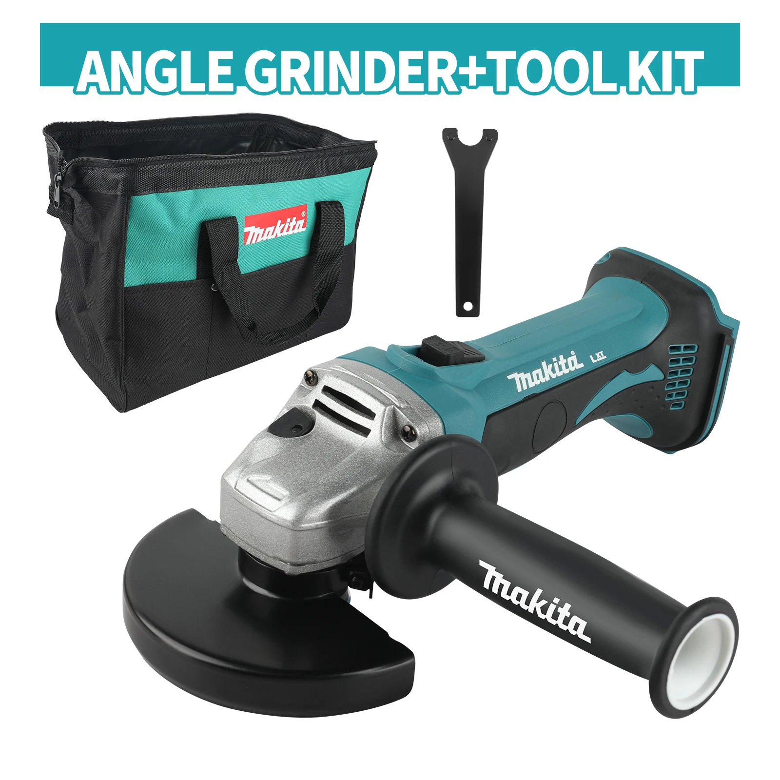 Електрична шліфувальна машина Makita 100 мм, бездротова шліфувальна машина з електричним інструментом, електрична кутова шліфувальна машина, безщіточна кутова шліфувальна машина