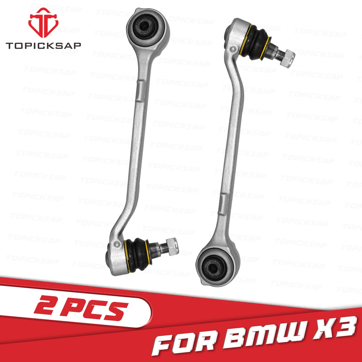 TRQ Front Lower Rearward Control Arm Pair For Hyundai Genesis Sedan 2009-2012