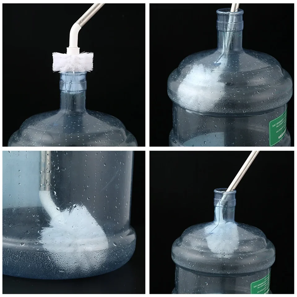 Siliconen Fles Reinigingsborstel Met Lang Handvat, 31cm Waterfles Reiniger Voor Babyflessen, Hydrofles, Sportfles, Vaas, Glaswerk (1 Verpakking