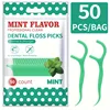 300PCS/150PCS/50PCS - Mint Floss Stick - interdental cleaning tool 5