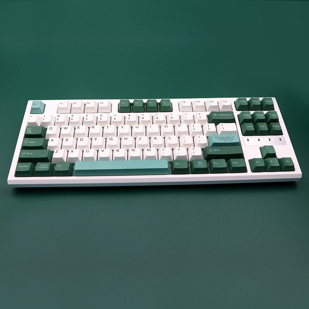 Iso Botânico Dye Sub Keycaps Grupo Pbt Grosso Perfil de Cereja Alemão Francês Espanha Reino Unido Qwertz Azerty mx K70 Keyboard Cap - Imagem 4