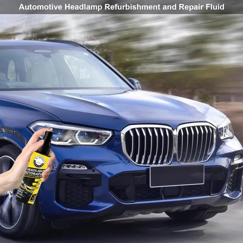 

Car Headlight Coating Spray Headlight Repair Polish Liquid For Car Headlight Restoration UV Resistant Headlight Polishing Spray
