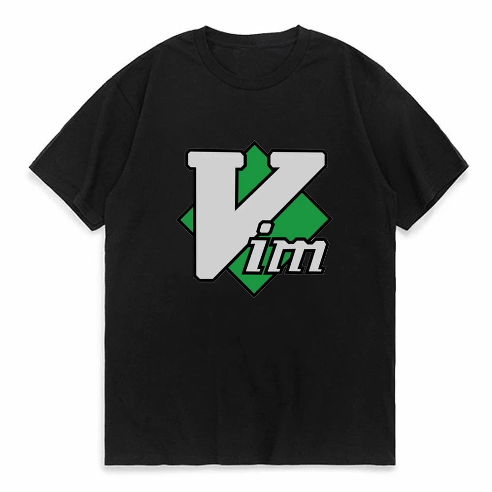 

Linux Operating System Tux Penguin Fabric TShirt VIM Elegant T Shirt Men Summer O-Neck Short Sleeve Top Tee