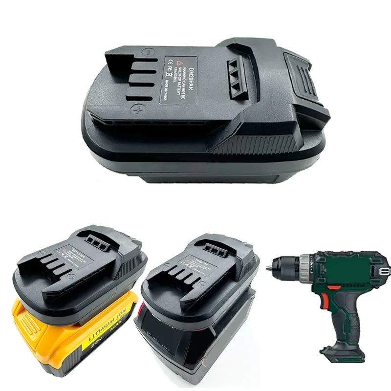 Per Dewalt 20V Per Milwaukee 18V Batteria Agli Ioni Di Litio Converti In Per Parkside X20V Power Tool Usa Adattatore Batteria Dm20Par