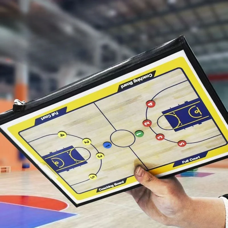 Foldable Tactic Board Soccer Basketball Match Training Coach Clipboard Football Training Tactics Clipboard With Marker Pen Acces