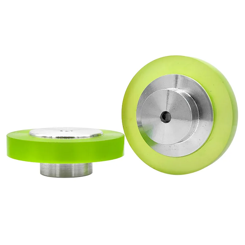 Industrial Encoder Measuring Wheel Shaft hole 6mm Perimeter 200mm Aluminum Polyurethane