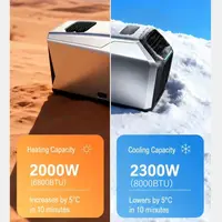 Climatiseur portable IOG-3 8000 BTU, climatiseur mobile de refroidissement et de chauffage pour camion, caravane, camping-car, RV 2