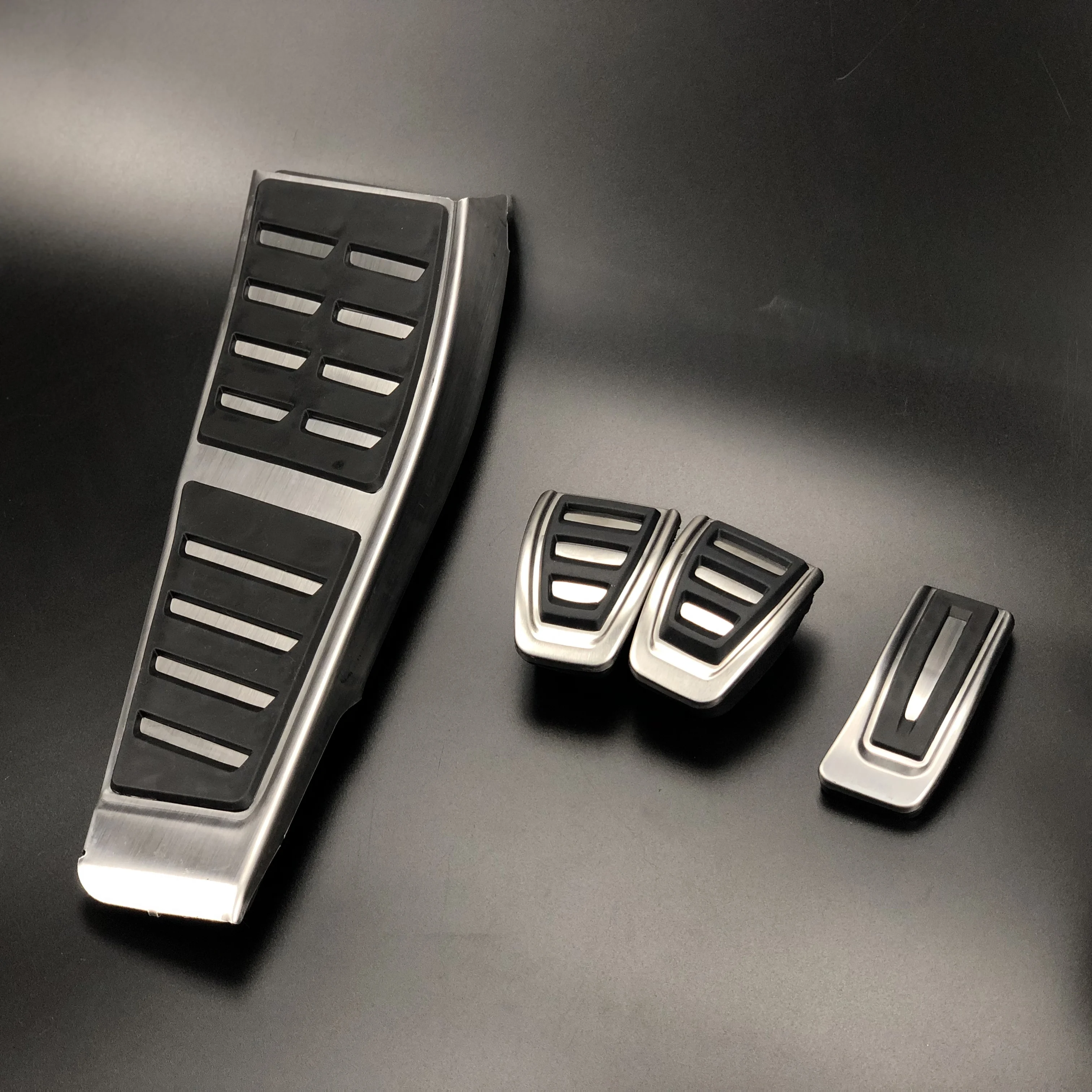 RHD Pedal Pad For Audi A5 S5 8T A4 B8 B9 8K Q5 8R A6 C7 Car Accessories Stainless Steel Footrest Gas Brake Modify Pedal Covers