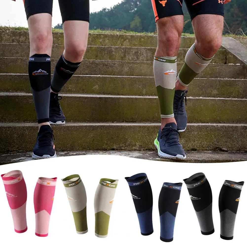 

1 Pair Leg Brace Vibration Damping Leg Brace Sleeve Compression Nylon Cycling Shock Absorption Leg Sleeves Outdoor Sports