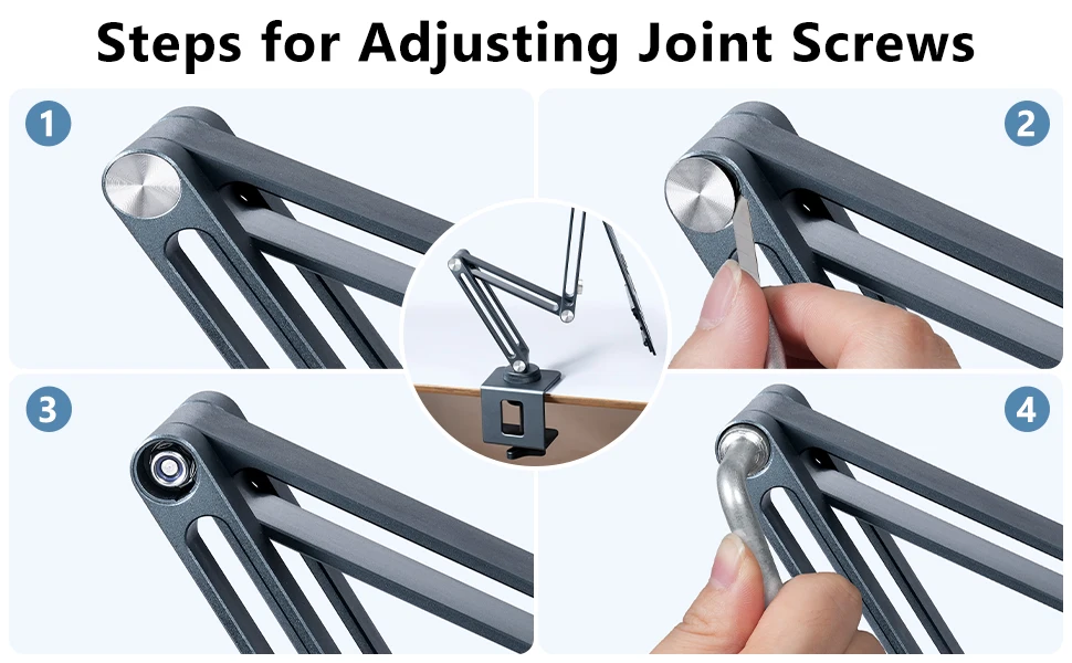 Adjustable Laptop Desk Mount - 360 Rotating Stand for Notebooks up to 17