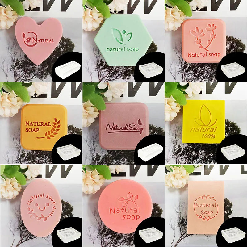 새로운 신랑 신부 패턴 비누 스탬프 자연 투명 아크릴 수제 꽃 비누 만들기 인감 장 Diy 공예 용품