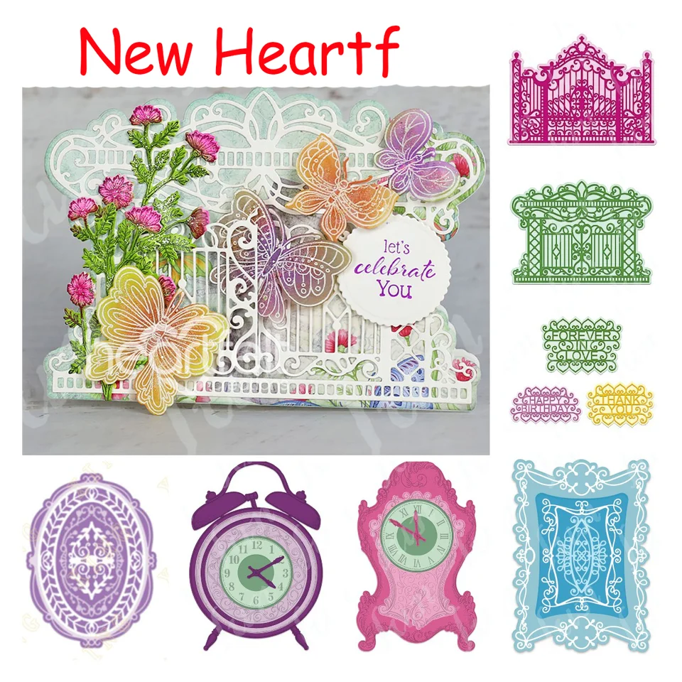 Fustella Metallica Per Scrapbooking – Quadrato Floreale 10x10 Cm, Acciaio Al Carbonio, Per Biglietti E Goffratura