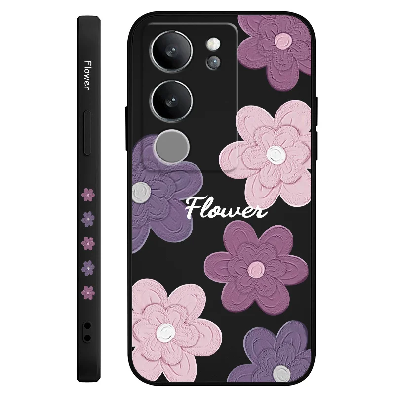 Elegant Mottled Flowers Phone Case - Vibrant & Stylish Design