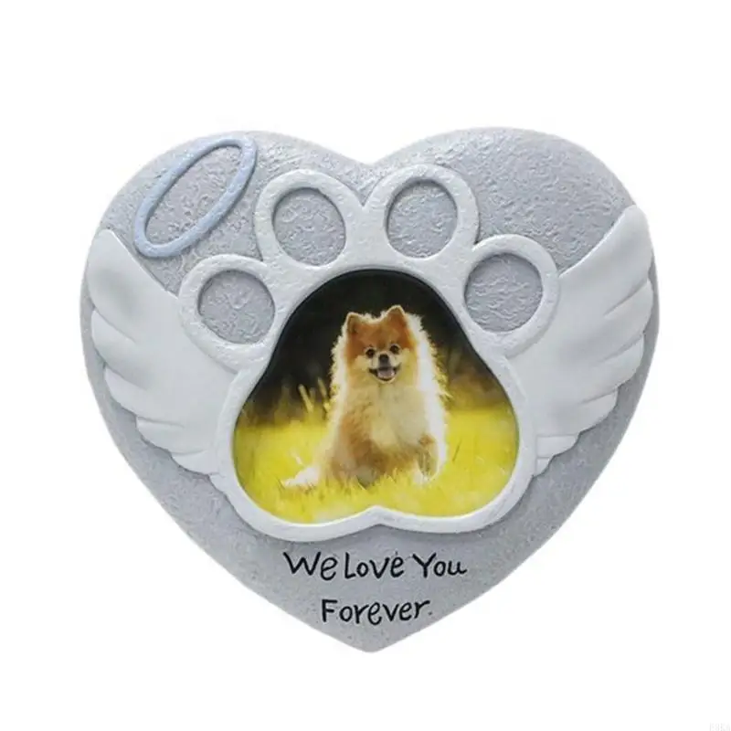 F3KA Dog Pet Loss Bereavement Gift Garden Stones Memorials Pet Engraving Grave Marker Outdoor Decoration