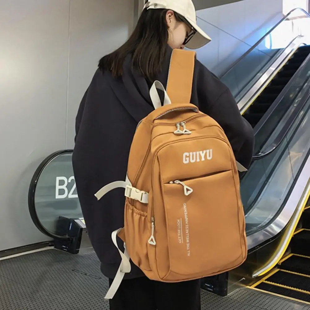 

Strong Load Bearing Outdoor Backpack Adjustable Strap Men Women Students Casual Schoolbag Bookbag School Supplies