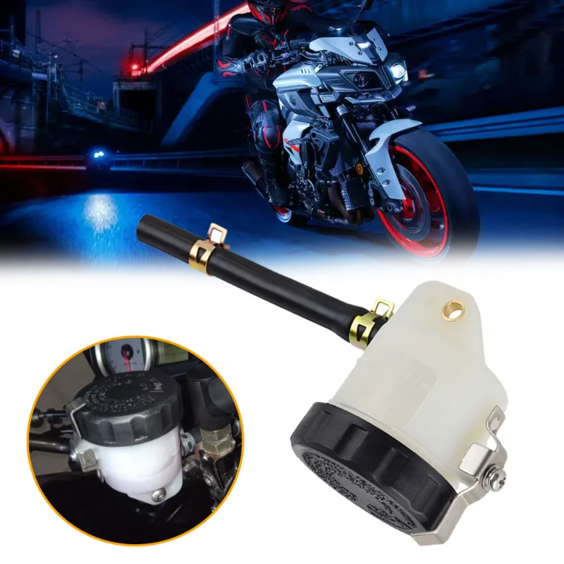 Motorcycle Brake Clutch Reservoir For Kawasaki Ninja ZX10R ZX14R ZX6R ZX7 ZX7R ZX9R Z1000 for Suzuki GSXR Brake Fluid Reservoir Tank Oil Cup Motorbike Accessories