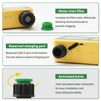 YAGO Household Solar Irrigation Timer LCD Automatic Irrigation System Outdoor Smart Garden Watering Tool Adjustable Program 5