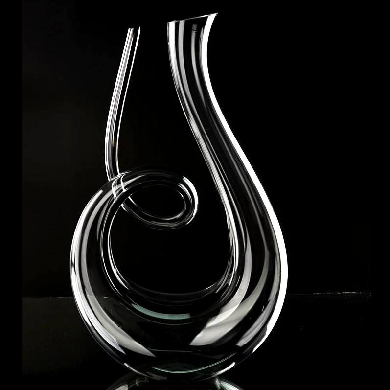 Crystal High Grade 6shaped Wine Decanter Gift Box Harp Swan Decanter Creative Wine Separator